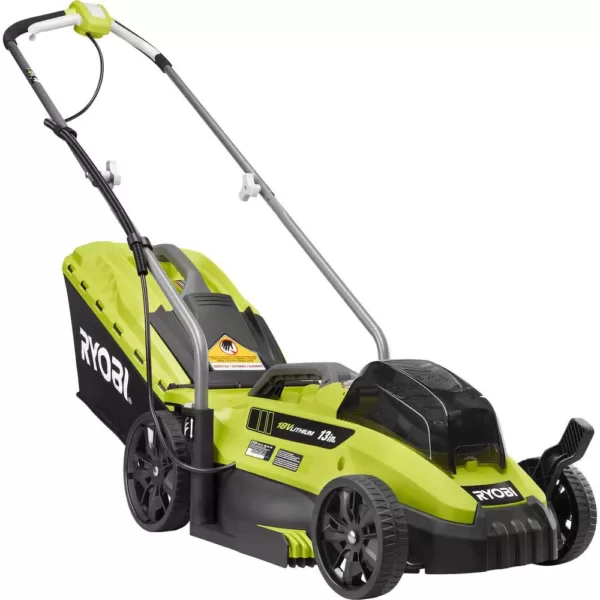 RYOBI 13 in. ONE+ 18-Volt Lithium-Ion Cordless Battery Walk Behind Push Lawn Mower - 4.0 Ah Battery/Charger Included