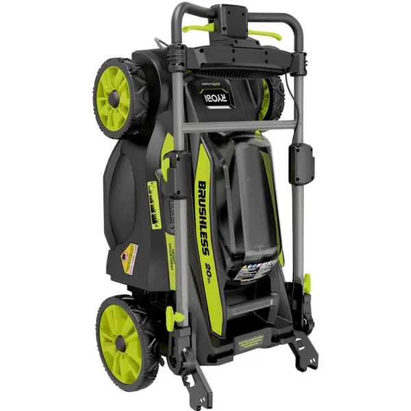 RYOBI 20 in. 40-Volt Brushless Lithium-Ion Cordless Walk Behind Self-Propelled Mower & Trimmer w/6.0 Ah Battery & Charger