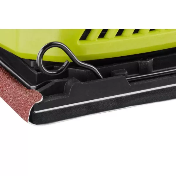 RYOBI 18-Volt ONE+ Cordless 1/4 Sheet Sander with Dust Bag with 2.0 Ah Battery and Charger Kit