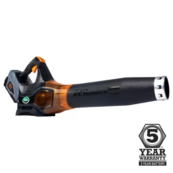 Scotts 140 MPH 500 CFM 62-Volt Lithium-Ion Cordless Handheld Leaf Blower