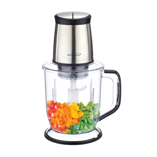 Brentwood Appliances 6.5-Cup Silver 300-Watt 4-Blade Food Processor