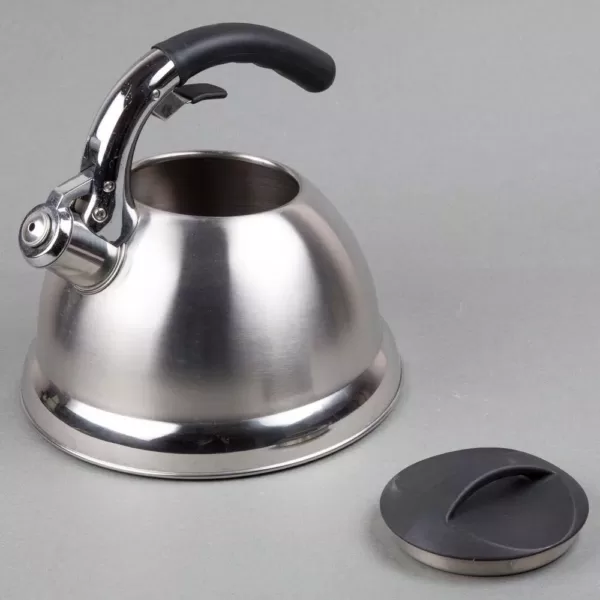 Creative Home Avalon 12-Cup Stovetop Tea Kettle in Silver