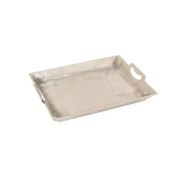 IMAX Lindi Silver Aluminum Trays (Set of 3)