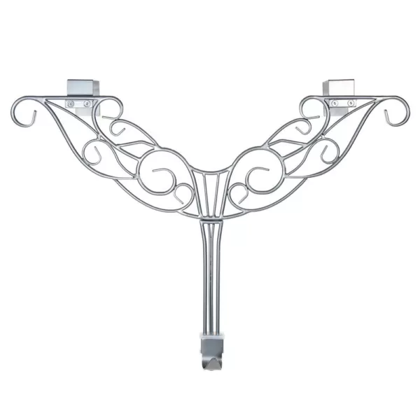 Village Lighting Company 19 in. Silver Antler Adjustable Wreath Hanger