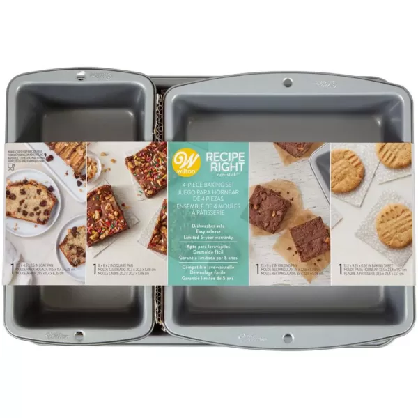 Wilton Recipe Right 4-Piece Bakeware Set