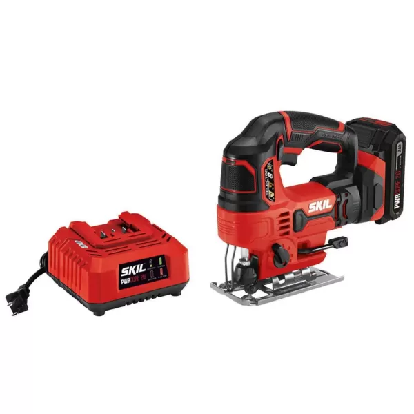 Skil PWRCORE 20-Volt Lithium-Ion Cordless 7/8 in. Stroke Length Jigsaw Kit