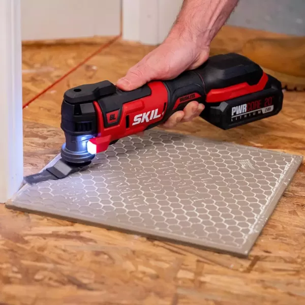 Skil PWRCore 20-Volt Brushless Oscillating MultiTool Kit with PWRJump Charger