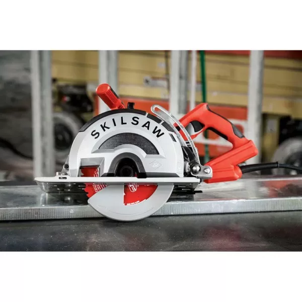 SKILSAW 15 Amp Corded Electric 8 in. OUTLAW Worm Drive Saw for Metal with 42-Tooth Diablo Cermet-Tipped Blade