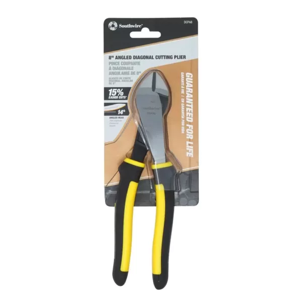 Southwire 8 in. Hi-Leverage Angled Head Diagonal Cutting Pliers