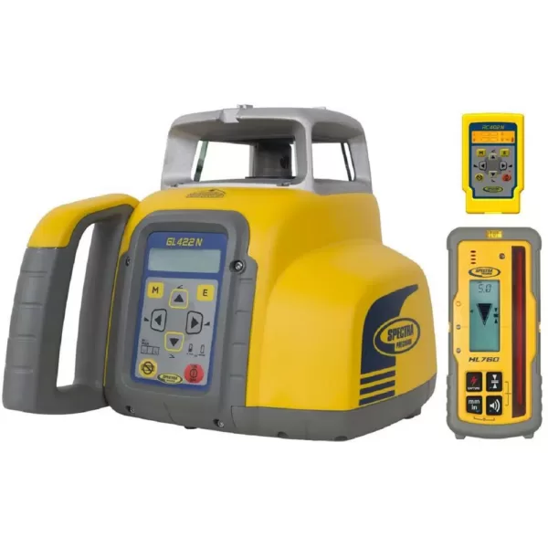 Spectra Precision Rotary Laser Level with HL760 Laser Receiver Self-Leveling Horizontal and Vertical Dual Grade