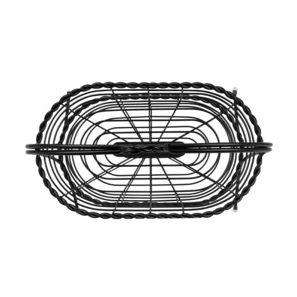 Spectrum Everly Dual Server Baskets, For Fruit, Produce, Bread, K-Cups, Snacks & More, Black