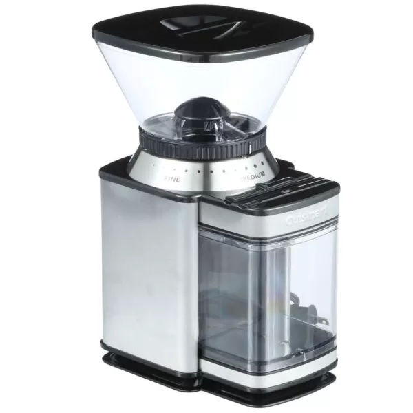 Cuisinart Supreme Grind 8 oz. Stainless Steel Burr Coffee Grinder with Adjustable Settings