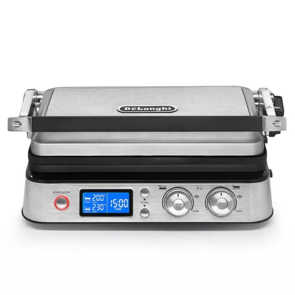 DeLonghi Livenza All-Day 261 sq. in. Stainless Steel Indoor Grill