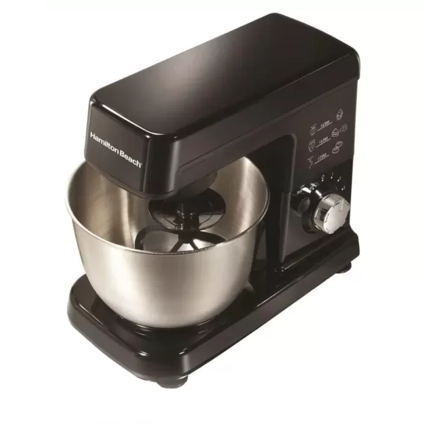 Hamilton Beach 3.5-Quart Black 6-Speed Stand Mixer