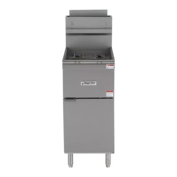 Magic Chef 35 Qt. Stainless Steel Commercial Gas Fryer