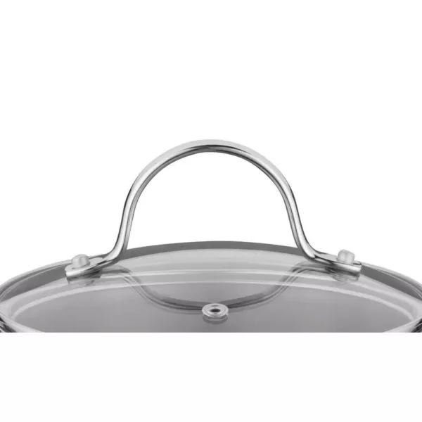 BergHOFF Essentials Comfort 1.7 qt. Round Stainless Steel Casserole Dish with Glass Lid