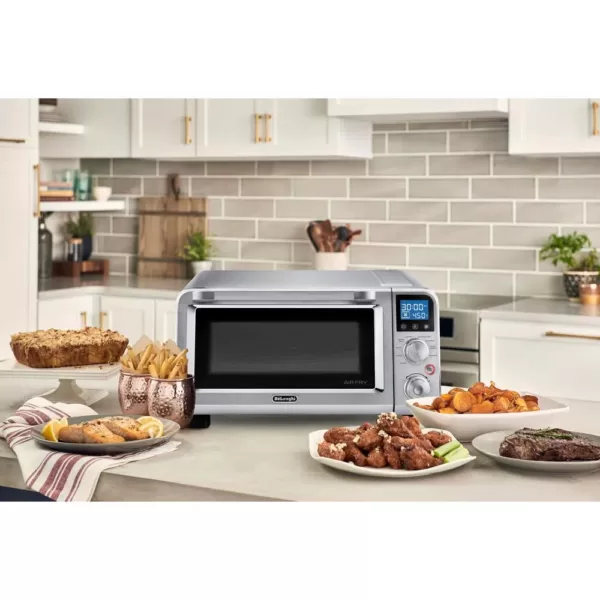 DeLonghi Livenza 2000 W 6-Slice Stainless Steel Toaster Oven, Convection and Air Fryer