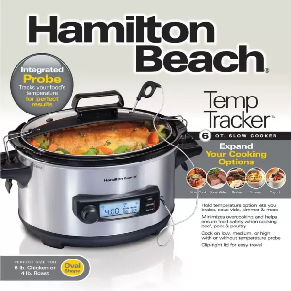 Hamilton Beach 6 Qt. Stainless Steel Slow Cooker