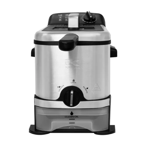 KALORIK 3.2 qt. Stainless Steel Filtration Deep Fryer