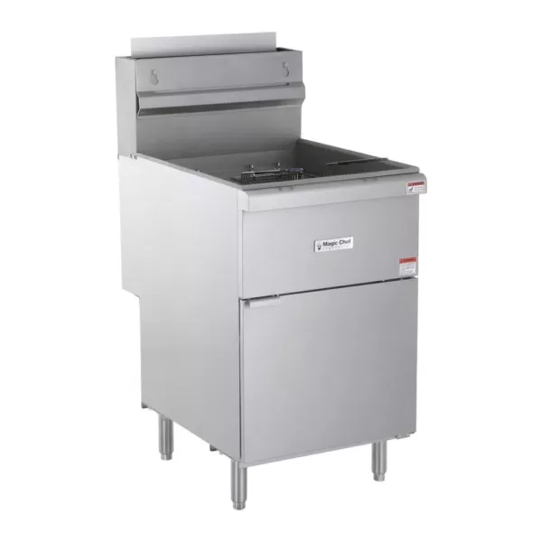 Magic Chef 52 Qt. Stainless Steel Commercial Natural Gas Fryer