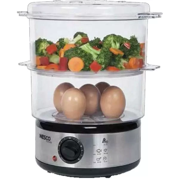 Nesco 5 Qt. Stainless Steel Food Steamer and Rice Cooker