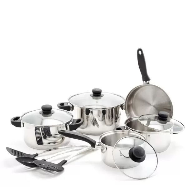 Old Dutch Essentials 12-Piece Stainless Steel Cookware Set