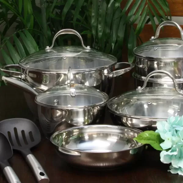 Oster Ridgewell 13-Piece Stainless Steel Cookware Set