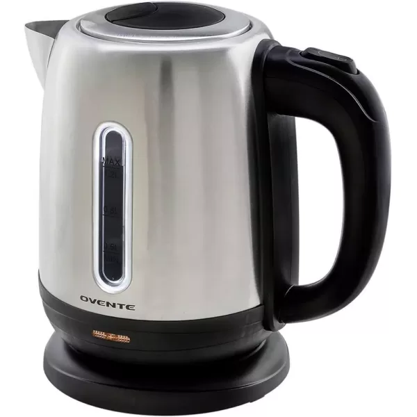 Ovente 5-Cup Stainless Steel Electric Kettle, BPA-Free, Concealed Heating Element, Auto Shut Off & Boil-Dry Protection