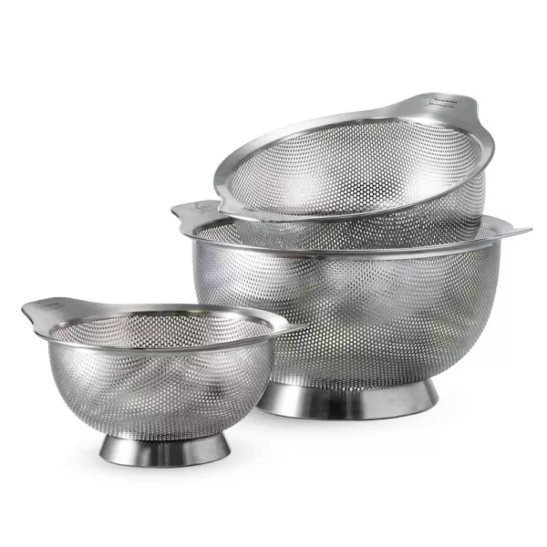 Tramontina Gourmet Stainless Steel Colanders (3-Pack)