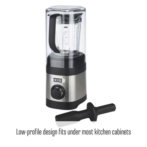 Weston Pro Series 32 oz. 11-speed Stainless Steel Blender with Sound Shield