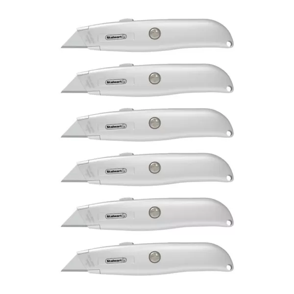 Stalwart Retractable Utility Knife Set (6-Pack)