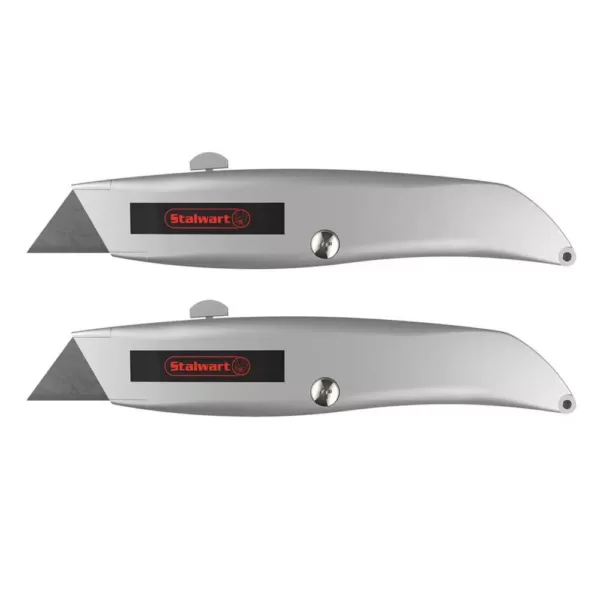 Stalwart Retractable Utility Knife Set (2-Pack)