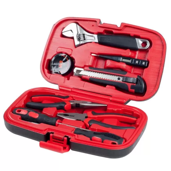 Stalwart Multipurpose Car and Office Black Tool Kit (9-Piece)