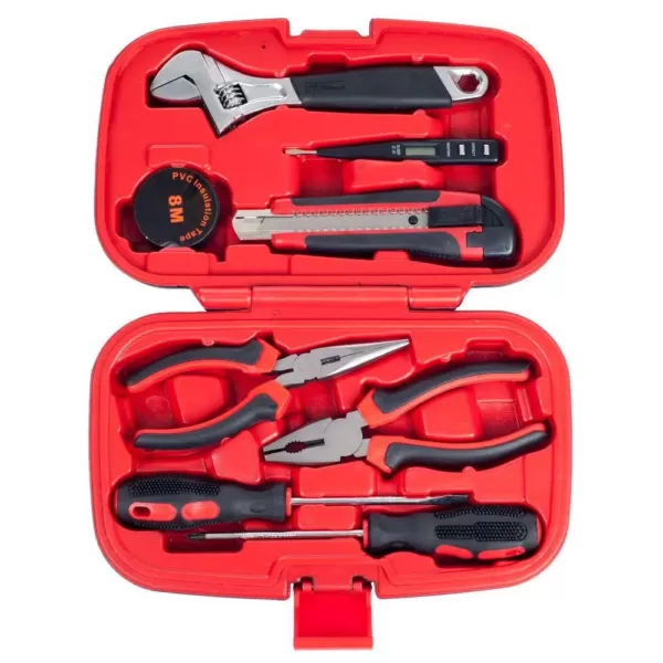 Stalwart Multipurpose Car and Office Black Tool Kit (9-Piece)