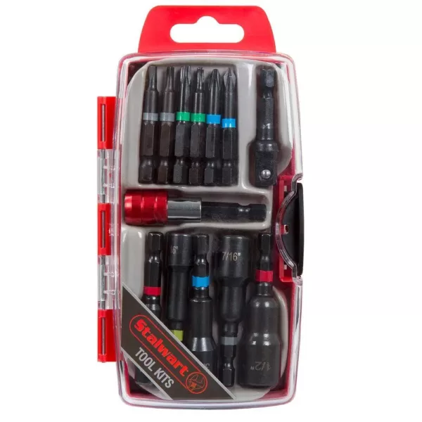 Stalwart Power Bit and SAE Nut Driver Set (13-Piece)