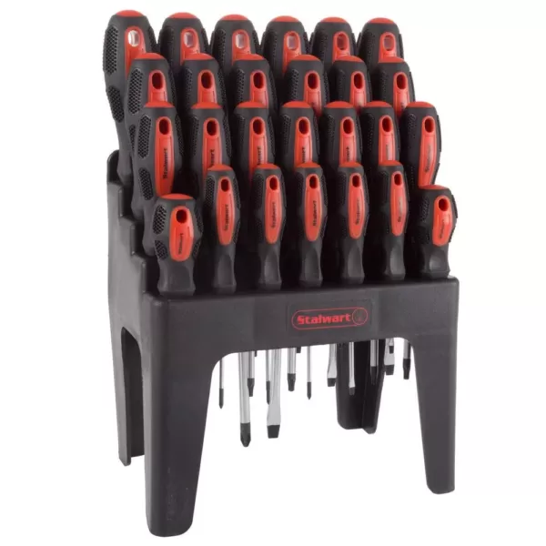 Stalwart Screwdriver Set with Stand and Magnetic Tips (26-Piece)