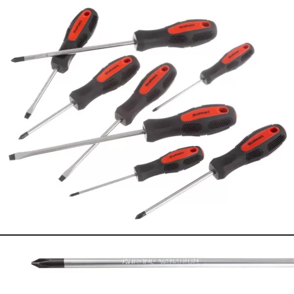 Stalwart Magnetic Tip Screwdriver Set (8-Piece)