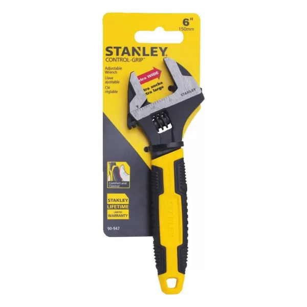 Stanley 6 in. MaxSteel Adjustable Wrench