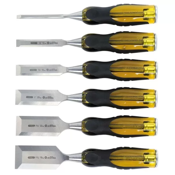 Stanley FatMax Thru-Tang Wood Chisel Set (6-Piece)