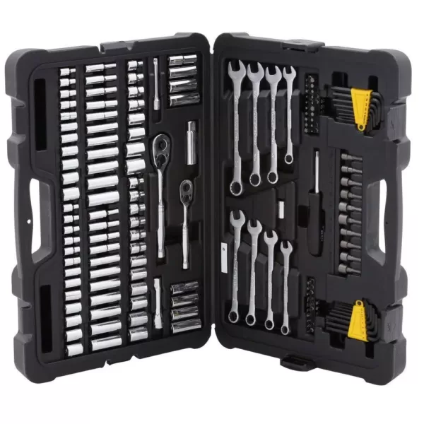 Stanley 1/4 in. & 3/8 in. Drive  SAE  Mechanics Tool Set (145-Piece)