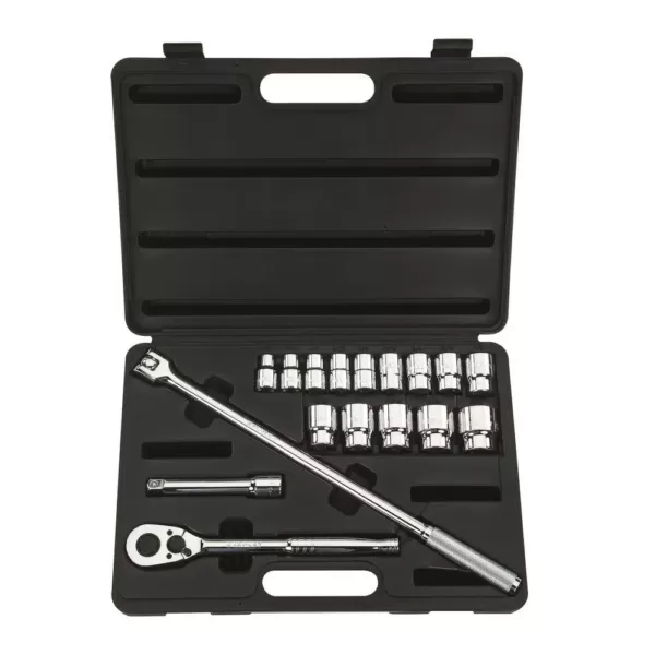 Stanley 1/2 in. Drive SAE Socket Set (17-Piece)