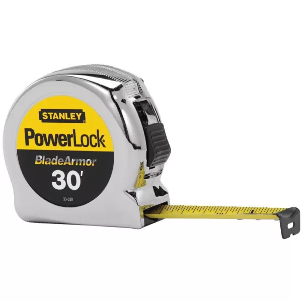 Stanley PowerLock 30 ft. x 1 in. Tape Measure with Blade Armor Coating