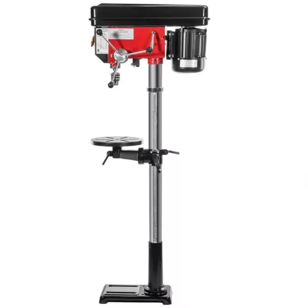 Stark 11 in. 6.6 Amp 120-Volt, 16-Speed Stationary Drill Press Floor Stand with Laser Light