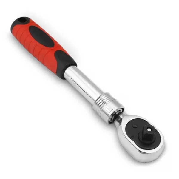 Stark 1/2 in. Extendable Telescopic 72-Tooth Ratchet with Soft Handle