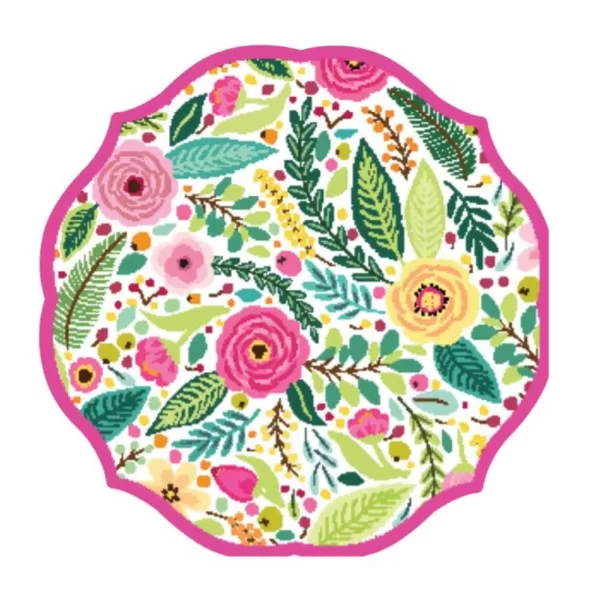 Sugar Plum Party Salad Plate Spring Blossoms (16-Piece)