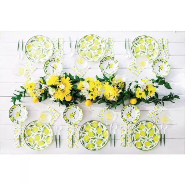 Sugar Plum Party 32-Piece Lemons Assorted Disposable Paper Napkin