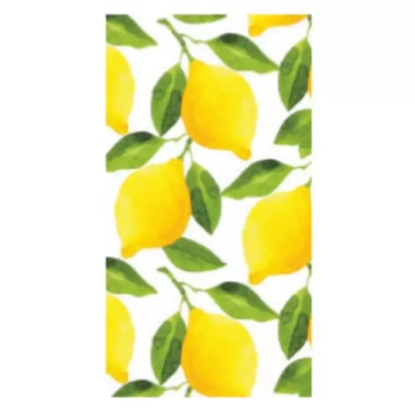 Sugar Plum Party 32-Piece Lemons Assorted Disposable Paper Napkin