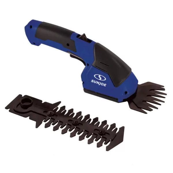 Sun Joe 7.2-Volt Cordless Electric 2-in-1 Grass Shear and Hedge Trimmer, Blue