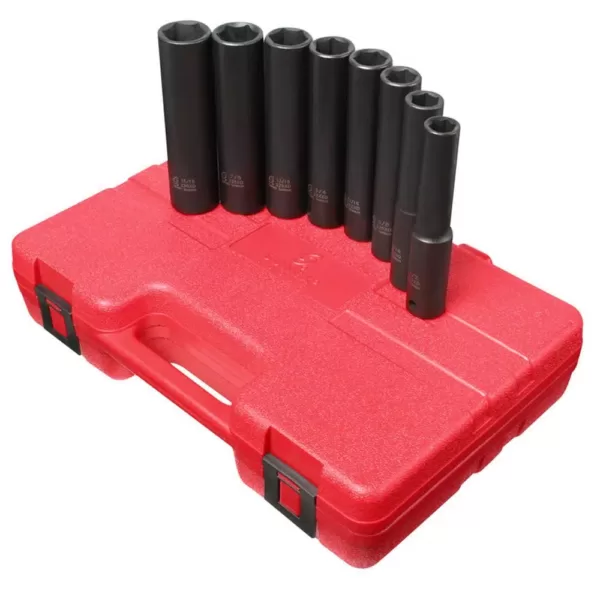 SUNEX TOOLS 1/2 in. Drive Extra Deep Socket Set