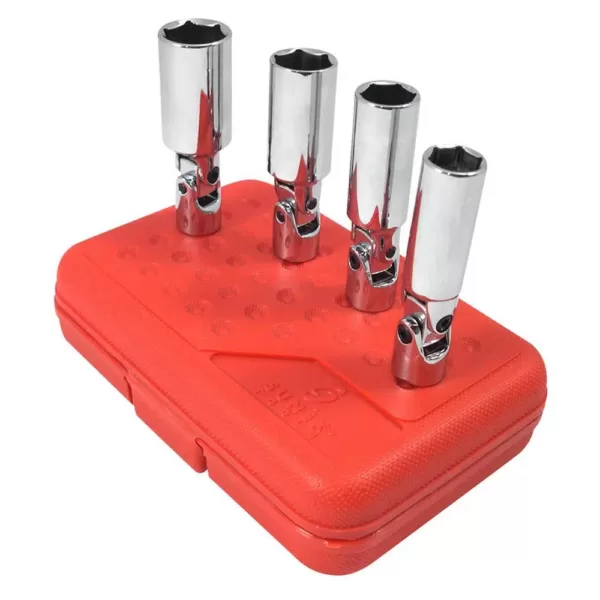 SUNEX TOOLS 3/8 in. Drive Spark Plug Socket Set Universal